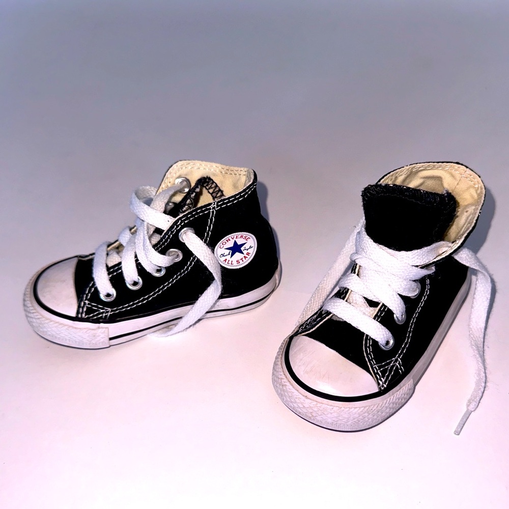 Converse Size 5 Black High Tops